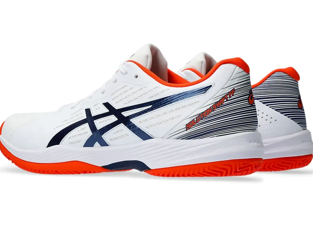 Tennisschoenen|Tennis>ASICS SOLUTION SWIFT FF CLAY White/Blue Expanse
