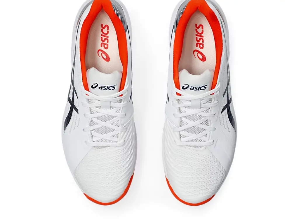 Tennisschoenen|Tennis>ASICS SOLUTION SWIFT FF CLAY White/Blue Expanse