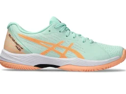 Padel|Padel>ASICS SOLUTION SWIFT FF PADEL Mint Tint/Bright Sunstone