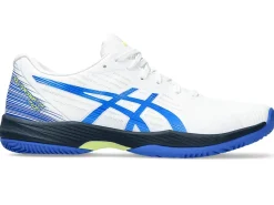 Padel|Padel>ASICS SOLUTION SWIFT FF PADEL White/Illusion Blue