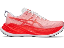 Run faster|Hardloopschoenen>ASICS SUPERBLAST White/Sunrise Red