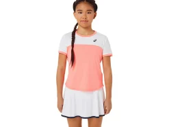 Kleding|Tennis>ASICS TENNIS SS TOP Guava/Brilliant White