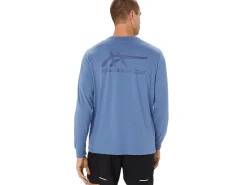 Shirts met lange mouwen|Bovenkleding>ASICS TIGER LS TOP Denim Blue/Thunder Blue
