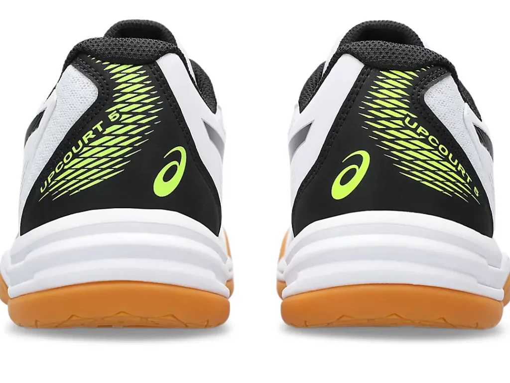 Netbal|Squash & badminton>ASICS UPCOURT 5 White/Safety Yellow